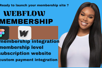 build webflow membership website lms wordpress subscription with memberstack