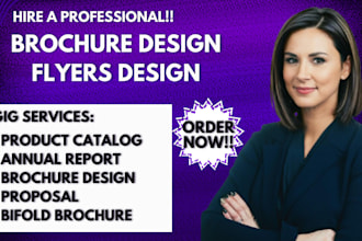 design business brochure, proposal, annual report, booklet, company profile