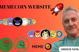 create crypto website, memecoin website, meme website, meme coin website