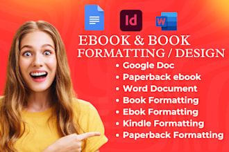 format google doc, manuscript formatting paperback ebook kindle book formatting