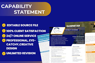 design your government capability statement in 5 hours