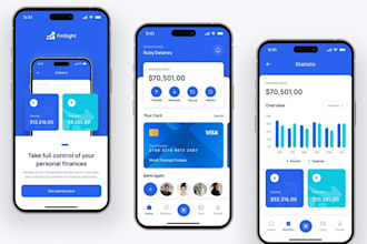 develop fintech app neobank app, wallet app loan app loan app investment app