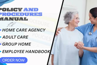 write ndis policy and procedures for home care health care employee handbook