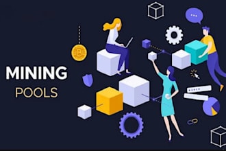 develop custom mining pool and staking pool app