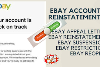 do ebay account reinstatement and ebay account suspension