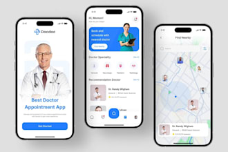 build doctor appointment booking app telemedicine app healthcare app clinic app
