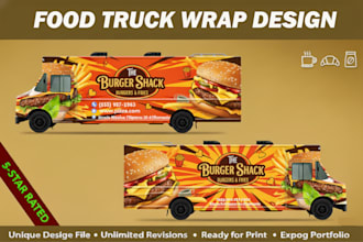 do trailer wrap, van wrap, truck wrap, car, food truck, trailer, long trailer