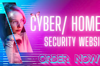design a professional cyber security website with wordpress divi for businesses