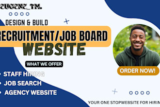build recruitment website, job board website, staffing website