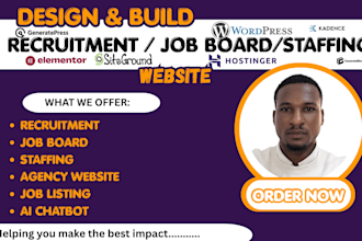 design  fix recruitment website job board job portal hiring staffing agency we