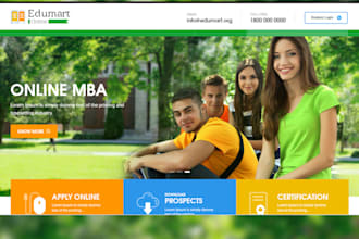 build educational website college school education website online course website
