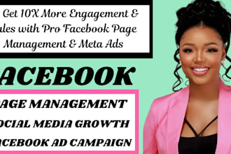 manage and grow facebook page social media manager meta ads page management