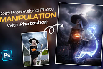 create professional photo manipulation and photoshop editing