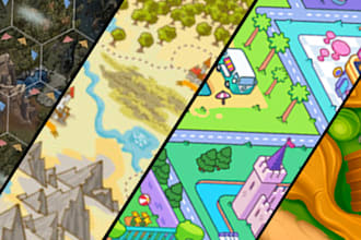 make a custom fantasy map for dungeons and dragons dnd games, rpg, medieval map