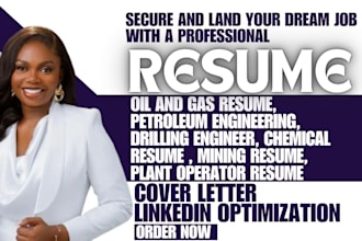 write oil and gas, chemical petroleum engineering mining ats resume cover letter