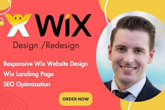 do wix website design, redesign wix website design, wix online store development