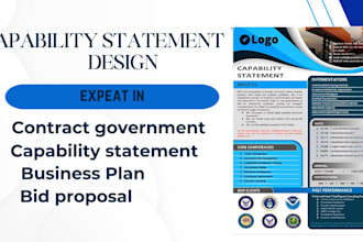 do professional capability statement design  for federal  government