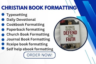 edit, format, design christian book, daily devotional, prayer book  amazon kdp