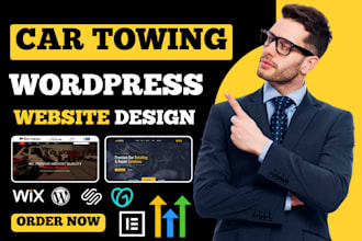 design roadside assistance website car towing car detailing auto repair website