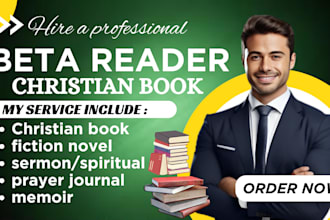 beta read sermon christianity prayer journal  christian romance book editor