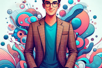 paint realistic or cartoon digital portraits