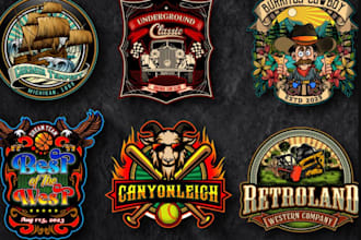 make vintage auto detailing and automotive logo design