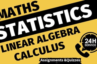 help you in mathematics statistics calculus probability and math algebra