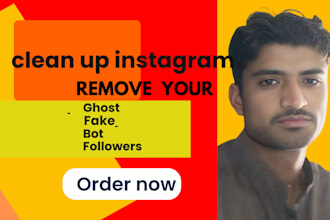 clean up instagram acount and remove ghost, bot followers