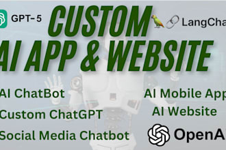 develop ai websites and saas apps with openai, langchain and deepseek