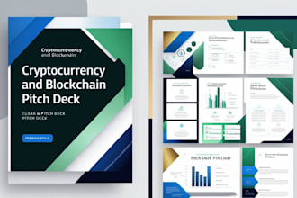 design a creative crypto and blockchain pitch deck for instant credibility