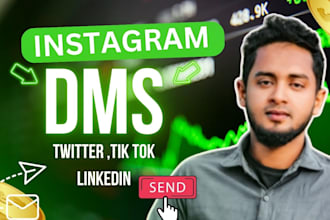 be sent instagram dms and twitter dms to direct message