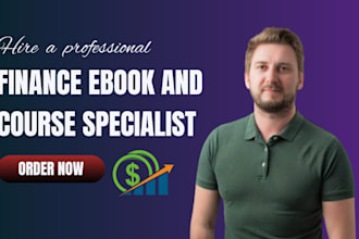 develop a professional finance course, interactive ebook and credit repair