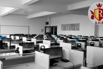 do attractive office zoom virtual background with your logo
