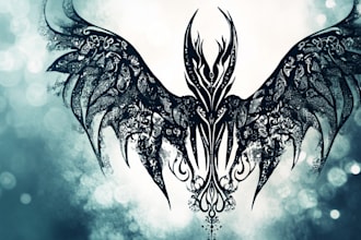 create a minimalist or tribal tattoo in my art style