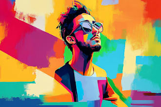 create a amazing abstract art
