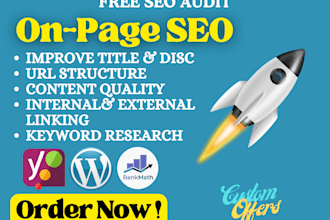 optimize your website with on page SEO and technical fixes