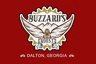 design hardcore mountain bike park logo
