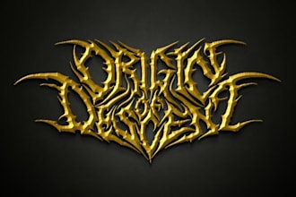 do death, black metal, grindcore, hardcore band logo