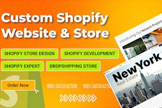 design and customize your shopify website and dropshipping store