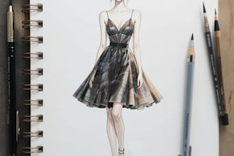 draw a fashion illustration or sketch