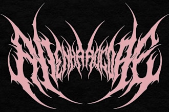 design you a brutal death metal, slamming, deathcore logo