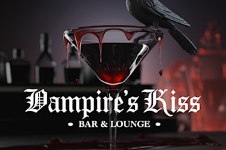 create bar and beverage branding logo