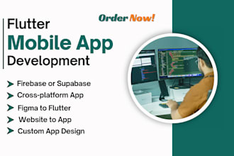 be flutter developer for figma to flutter or custom mobile app