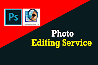provide photoshop services for all image editing