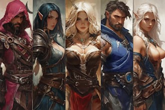 illustrate fantasy character design