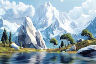 model a low poly 3d character with rig