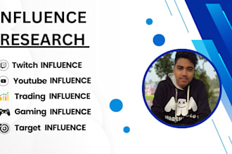 find twitch, youtube, instagram influencer leads lists and email research