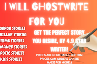 ghostwrite custom stories of any length