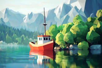 create low poly animals for you