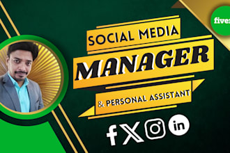 be your social media manager and personal assistant